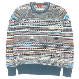 Autre Marque Missoni Wollstrickpullover Blau Andere