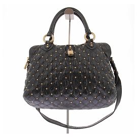 Marc Jacobs Handtasche aus schwarzem Leder Schwarz