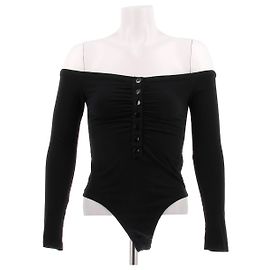 Rouje Body nero con spalle scoperte "Tehora" Nero