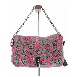 Bolsa de mão Marc Jacobs em algodão rosa e verde Rosa