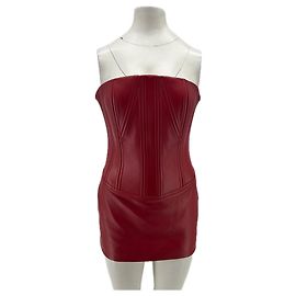 Autre Marque Vestido bustier burdeos Burdeos