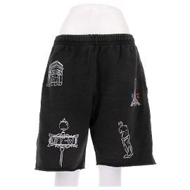 Off White Black Shorts Polyester L Black