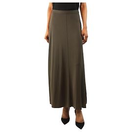 Totême Khaki fluid jersey maxi skirt - size S Green