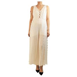 Zimmermann Combinaison en broderie anglaise blanche - taille UK 14 Blanc