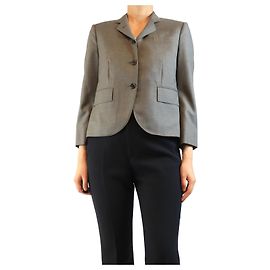 Thom Browne Grey wool jacket - size UK 12 Grey