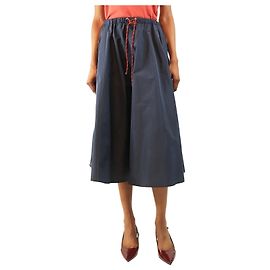 Miu Miu Navy technical fabric skirt - size UK 6 Navy blue