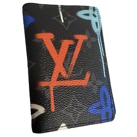 Louis Vuitton Monogram Graffiti Wallet Black Multiple colors Monogram