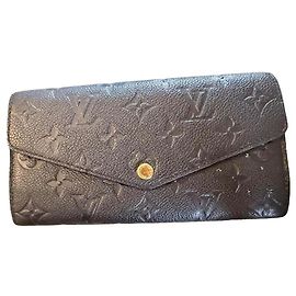 Louis Vuitton Monogram Empreinte Leather Wallet Black