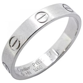 Cartier Mini Love Ring in Platinum Other