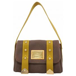 Bolsa de Ombro Louis Vuitton Antigua Sac Lava M40072 Blanc Outro