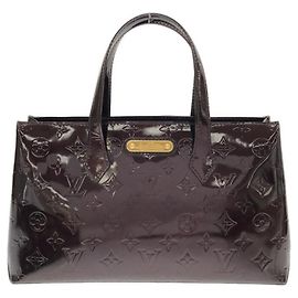 Borsa Louis Vuitton Vernis Wilshire PM Bordò