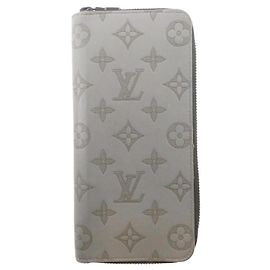 Louis Vuitton Monogram Shadow Zippy Wallet Grey