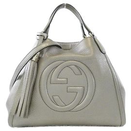 Bolsa Gucci Soho em Champagne Dourado