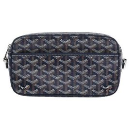 Goyard Cap Vert PM Navy Blue Women's Leather Shoulder Bag Blue Navy blue