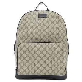 Gucci 406370 KLQAX Backpack Black Beige