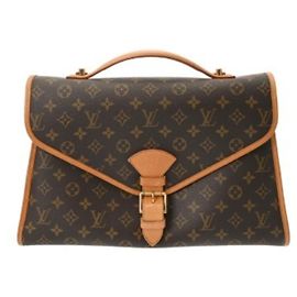 Louis Vuitton Monogram Beverly Briefcase Brown