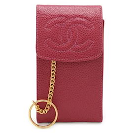 CHANEL Coco Mark Pink Cigarette Case Pink