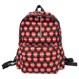 Céline Mochila Celine TELEPATHIC LOVE PRINT Negro Roja