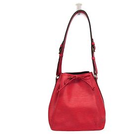 Bolsa de Ombro Louis Vuitton Epi Petit Noe Vermelho