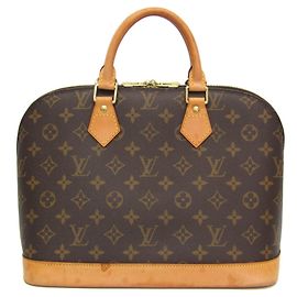 Louis Vuitton Monogram Alma M51130 Women's Handbag Brown