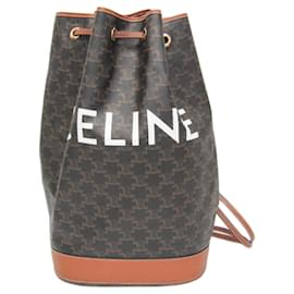 Céline Bolsa Sailor Triomphe Medium Celine Marrom Castanho escuro