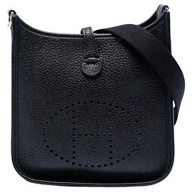 Hermès Black Clemence Evelyne 16 Amazone Noir