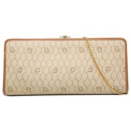 Bolsa transversal Dior em canvas revestido bege Honeycomb Bege