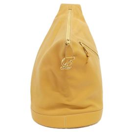 Borsa a tracolla in pelle gialla Loewe Giallo