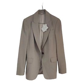 Brunello Cucinelli Blazer aus Wollmischung Beige Beige