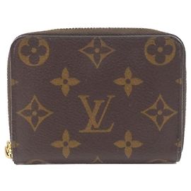 Monedero Monogram Zippy Louis Vuitton Castaño Monograma