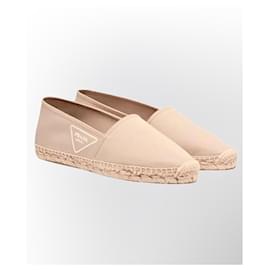 Prada Beige Canvas Espadrilles Beige
