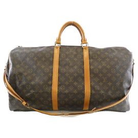 Louis Vuitton Monogram Keepall Bandoulière 60cm Marron Monogramme