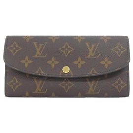 Louis Vuitton Monogram Portefeuille Emilie Wallet Brown Pink