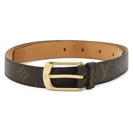 Cinto Louis Vuitton Monogram Ceinture Ellipse Marrom