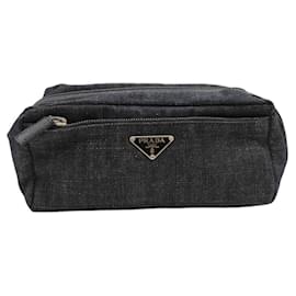 Prada Multi Pouch in Navy Denim Navy blue