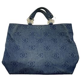 Bolsa Tote de Denim Chanel Outro