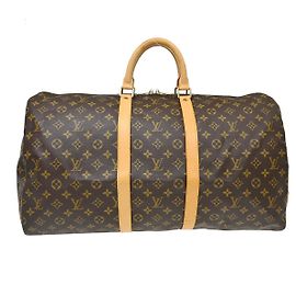 Louis Vuitton Keepall Monogram Canvas 55 Marrone