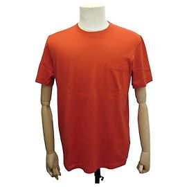 Hermès NUOVA MAGLIETTA HERMES UOMO TAGLIA L M 48 IN COTONE ARANCIO Arancione