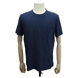 Hermès NUOVA MAGLIETTA HERMES UOMO TAGLIA L M 48 COTONE BLU Blu