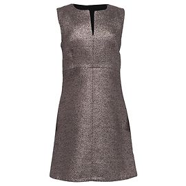 Mini abito Yvette di Diane Von Furstenberg in acrilico argento Argento Metallico