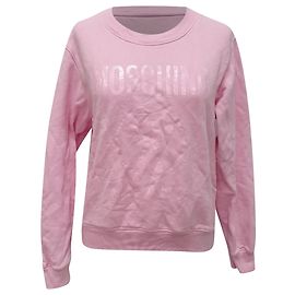 Sweatshirt Moschino Couture en coton rose Marron Rose