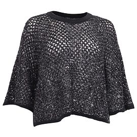 Maglione girocollo Ba&sh in poliammide nera Nero
