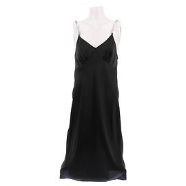 Paco Rabanne Schwarzes Trägerkleid Schwarz