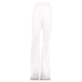 Autre Marque Weiße Spitzenhose Weiß