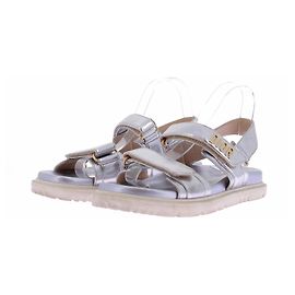 Sandale "Dioract" en cuir argenté Argenté