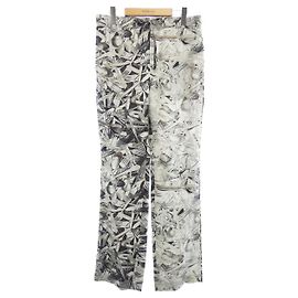 Calças de seda Loewe Branco