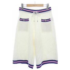 Chanel Cashmere-Shorts Weiß