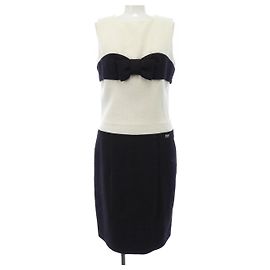 Vestido Chanel Preto Branco