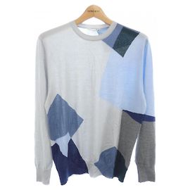 Hermès Kaschmir-Seide-Strickware Braun Blau