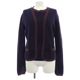 Chanel P20298V01207 Cashmere Ensemble Blue Navy blue